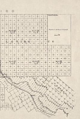 El Paso County, Texas Vintage Map Field Journal Notebook, 50 pages/25 sheets, 4x6 - Poetose Press