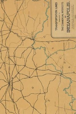 Indianapolis, Indiana Vintage Map Field Journal Notebook, 50 pages/25 sheets, 4x6 - Poetose Press