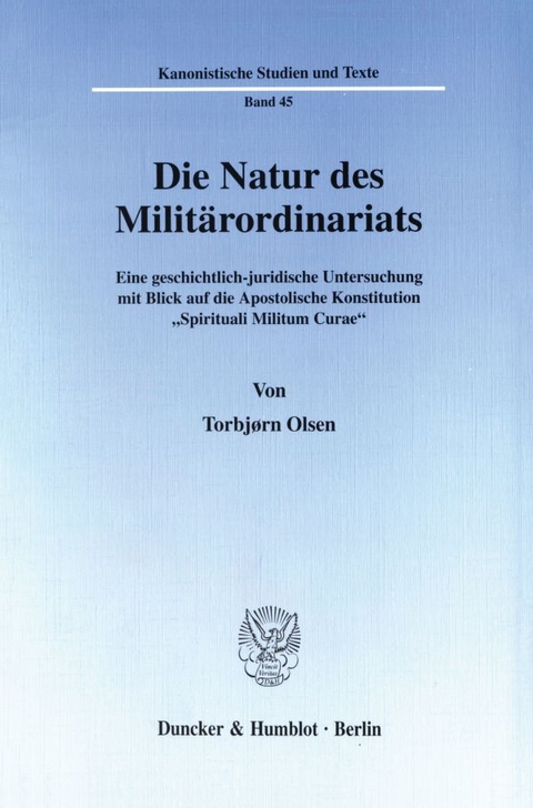 Die Natur des Militärordinariats. - Torbjørn Olsen