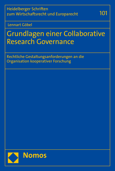 Grundlagen einer Collaborative Research Governance - Lennart Göbel