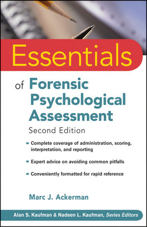 Essentials of Forensic Psychological Assessment -  Marc J. Ackerman