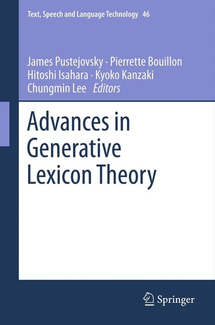 Advances in Generative Lexicon Theory - 