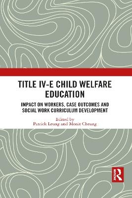 Title IV-E Child Welfare Education - 