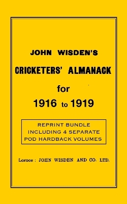 Wisden Cricketers' Almanack 1916 to 1919