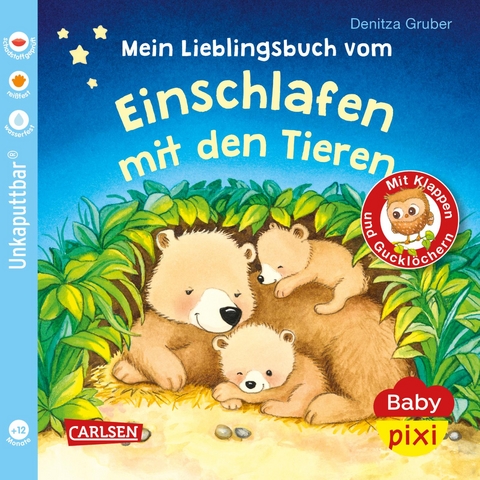 Baby Pixi (unkaputtbar) 96: Mein Lieblingsbuch vom Einschlafen mit den Tieren - Denitza Gruber