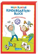 Rätseln für Kita-Kinder: Mein bunter Kindergarten-Block: Malspiele und Rätsel - Hanna Sörensen