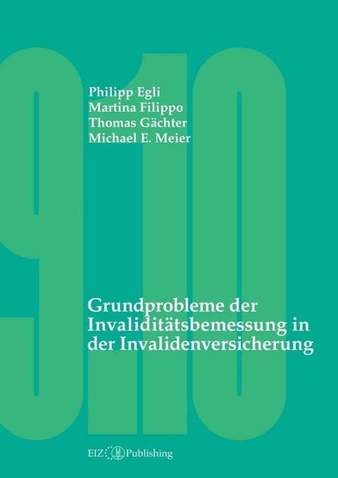 Grundprobleme der Invaliditätsbemessung in der Invalidenversicherung - Philipp Egli, Martina Filippo, Thomas Gächter, Michael E. Meier