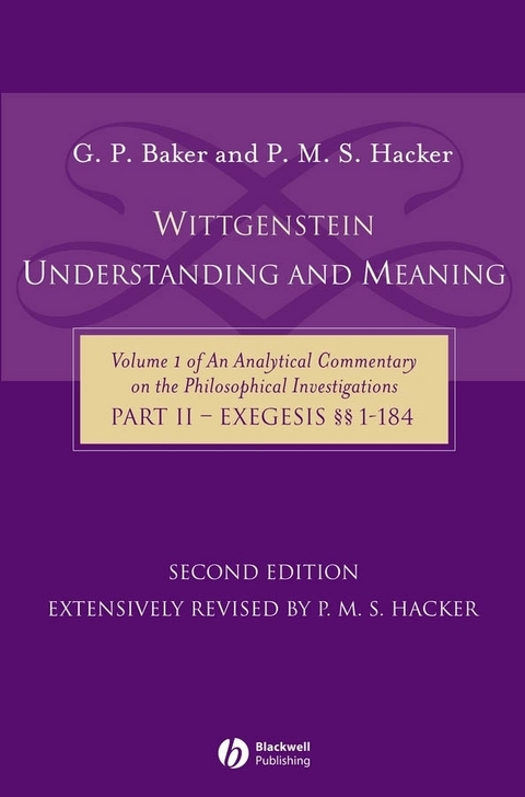 Wittgenstein - G. P. Baker, P. M. S. Hacker