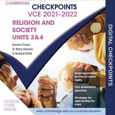 Cambridge Checkpoints VCE Religion and Society Units 3&4 2021–2022 Digital Card - Damien Green, Mary Noseda, Abdulai Rufai