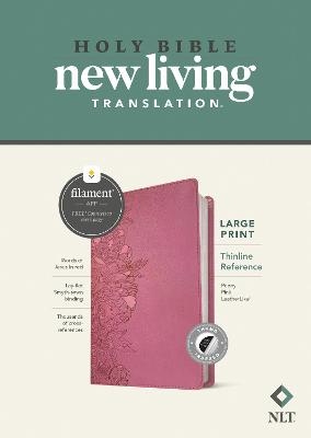 NLT Large Print Thinline Reference Bible, Filament, Peony -  Tyndale
