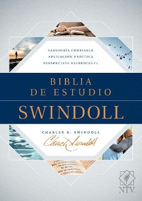 Biblia de estudio Swindoll NTV, Tapa dura, Azul, Indice - Charles R. Swindoll