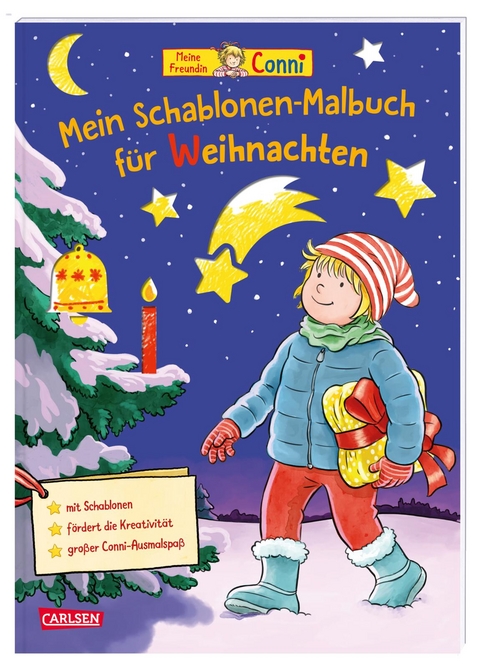 Conni Gelbe Reihe (Beschäftigungsbuch): Mein Schablonen-Malbuch für Weihnachten - Hanna Sörensen