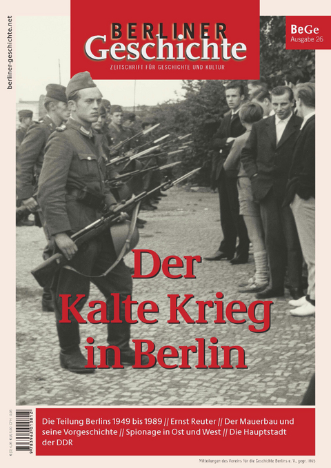 Berliner Geschichte - Zeitschrift für Geschichte und Kultur - 