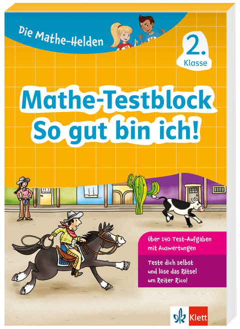 Klett Die Mathe-Helden: Mathe-Testblock So gut bin ich! 2. Klasse