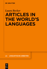 Articles in the World’s Languages - Laura Becker