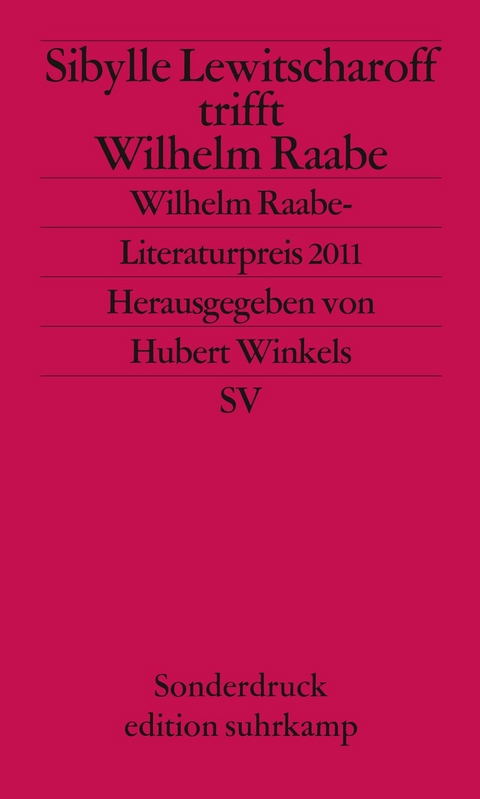 Wilhelm-Raabe-Literaturpreis -  Sibylle Lewitscharoff