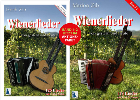 Wienerlieder Band 1 + Band 2 - AKTIONSPAKET - Erich Zib, Marion Zib