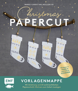 Set: Christmas Papercut – Die Vorlagenmappe mit Anleitung und 20 weihnachtlichen Papierschnitt-Motiven zum Sofort-Loslegen - Marie-Christine Hollerith