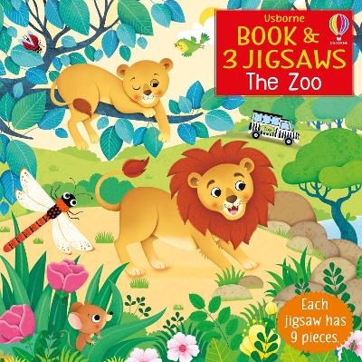 Usborne Book and 3 Jigsaws: The Zoo - Sam Taplin