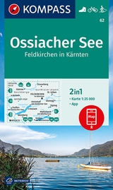 KOMPASS Wanderkarte 62 Ossiacher See, Feldkirchen in Kärnten 1:25.000