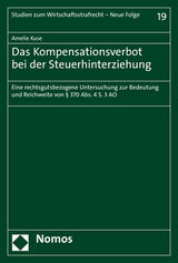 Das Kompensationsverbot bei der Steuerhinterziehung - Amelie Kuse