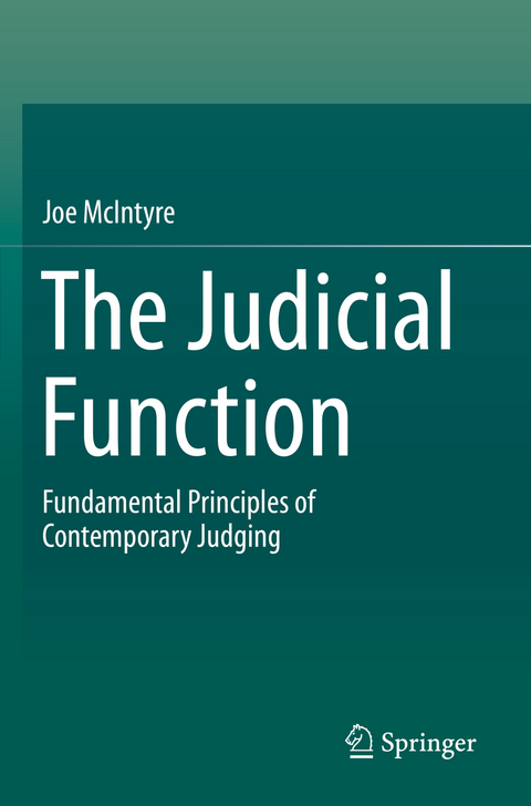 The Judicial Function - Joe McIntyre