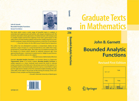 Bounded Analytic Functions -  John Garnett