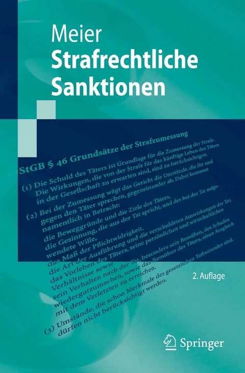 Strafrechtliche Sanktionen -  Bernd-Dieter Meier