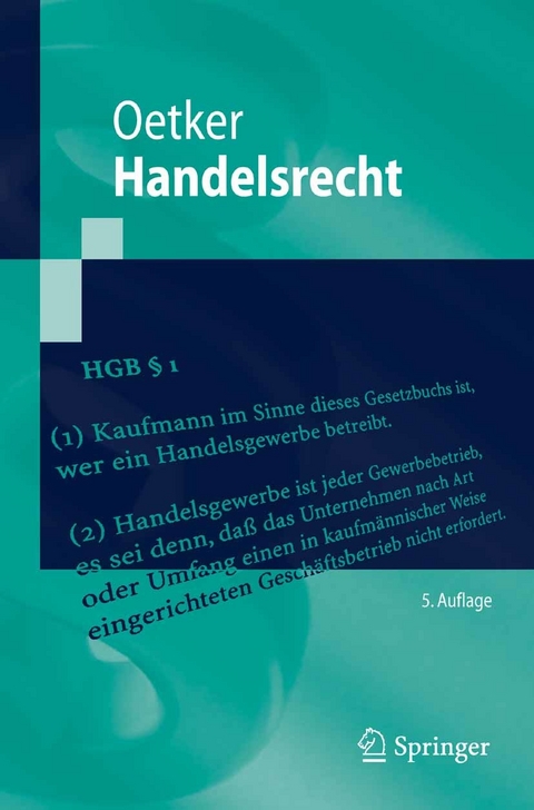 Handelsrecht -  Hartmut Oetker