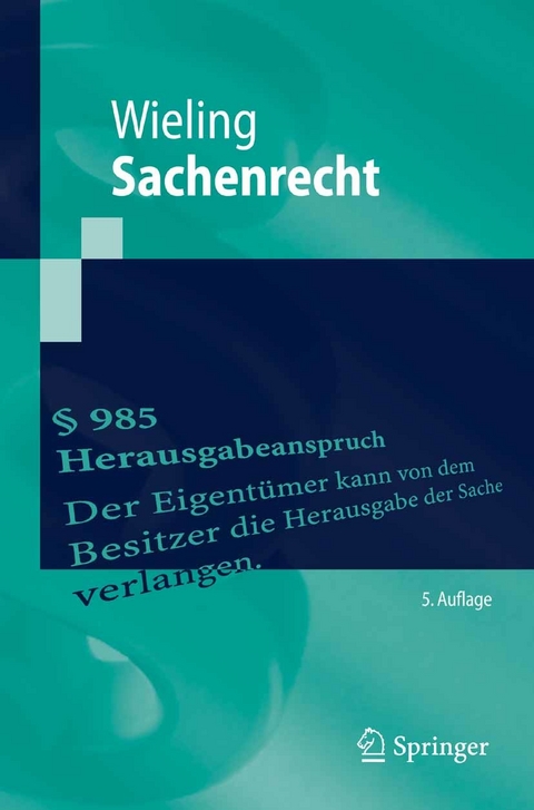 Sachenrecht -  Hans Josef Wieling