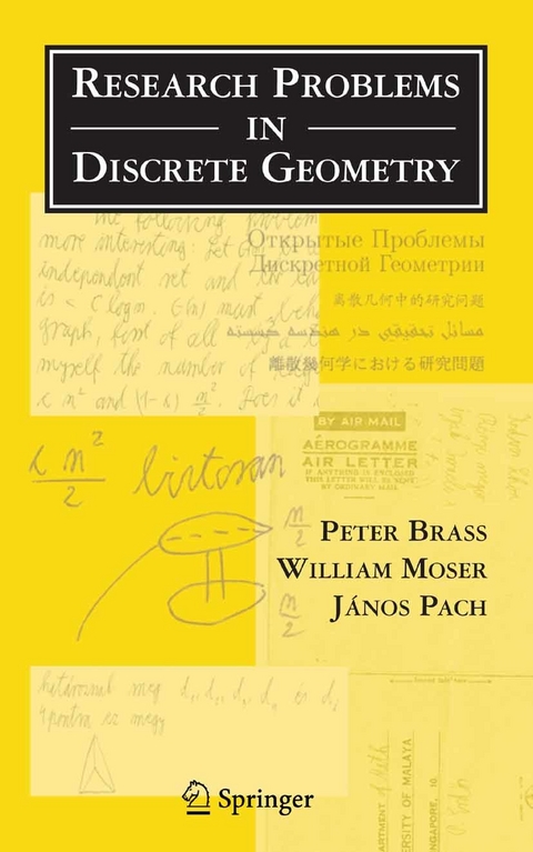 Research Problems in Discrete Geometry -  Peter Brass,  William O. J. Moser,  Janos Pach