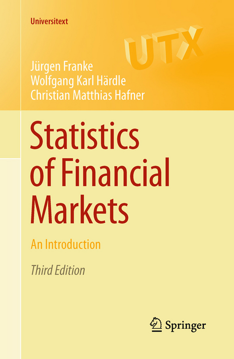 Statistics of Financial Markets -  Jürgen Franke,  Wolfgang Karl Härdle,  Christian Matthias Hafner