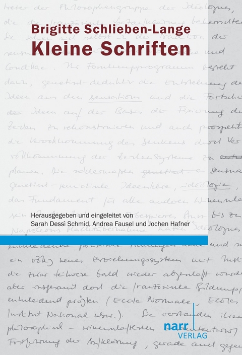 Kleine Schriften - Brigitte Schlieben-Lange
