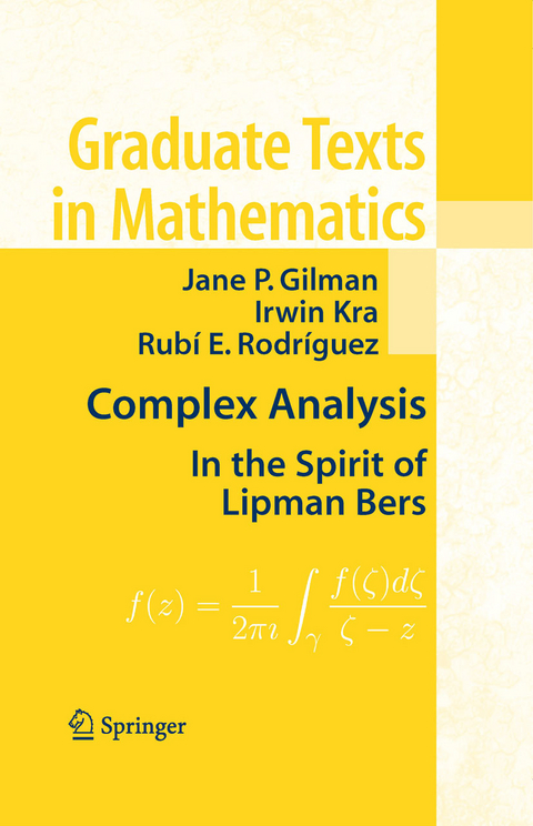 Complex Analysis -  Jane P. Gilman,  Irwin Kra,  Rubi E. Rodriguez