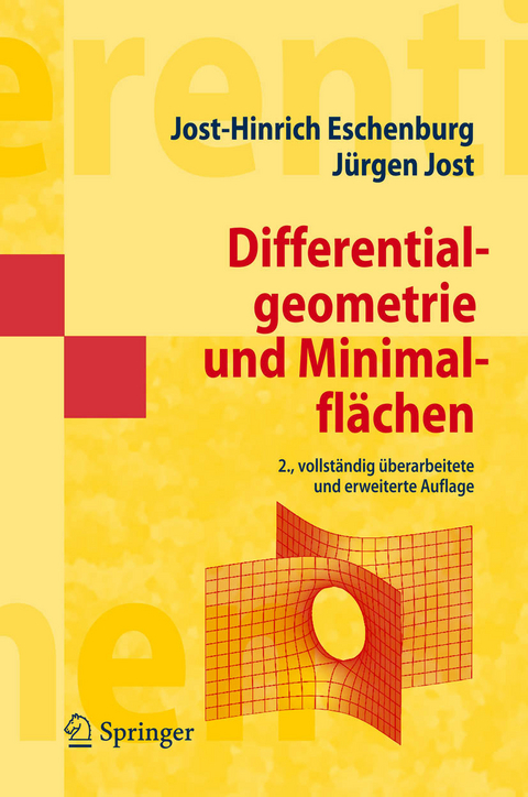 Differentialgeometrie und Minimalflächen -  J.-H. Eschenburg,  Jürgen Jost