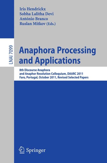 Anaphora Processing and Applications - 