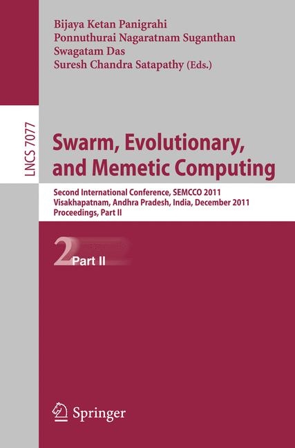 Swarm, Evolutionary, and Memetic Computing, Part II - 