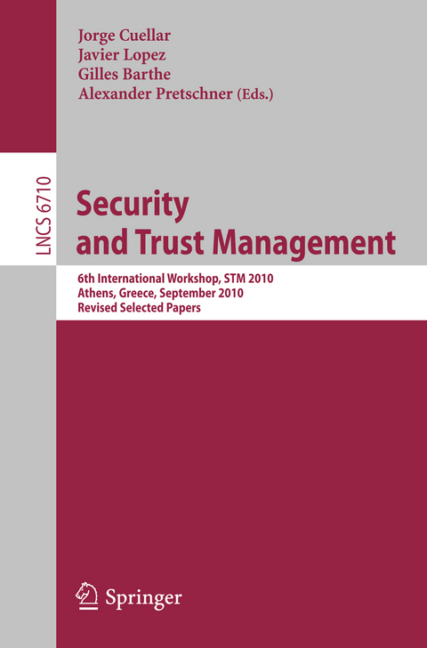 Security and Trust Management - 