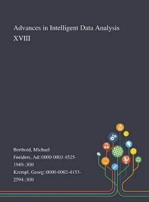 Advances in Intelligent Data Analysis XVIII - Michael Berthold, Ad 0000-0003-4525-1949 300 Feelders, Georg 0000-0002-4153-2594 300 Krempl