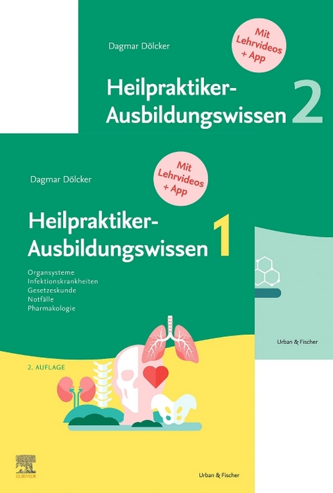 Set Heilpraktiker Ausbildungwissen Bd. 1 und 2 - Dagmar Dölcker