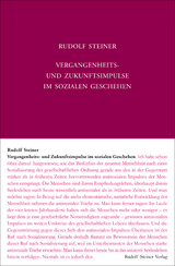 Vergangenheits- und Zukunftsimpulse im sozialen Geschehen - Rudolf Steiner