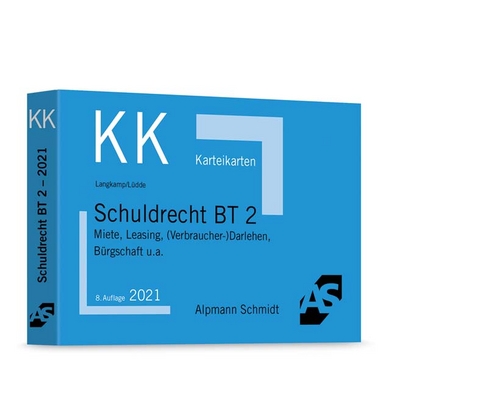 Karteikarten Schuldrecht BT 2 - Tobias Langkamp (geb. Wirtz), Jan Stefan Lüdde