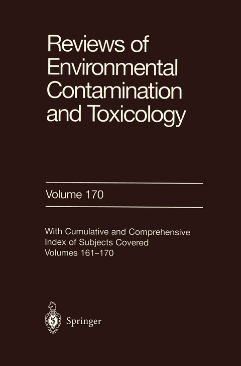 Reviews of Environmental Contamination and Toxicology 170 - 