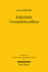 Fehlerhafte Vorstandsbeschlüsse - Max Gärtner