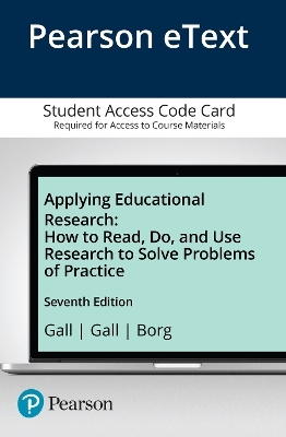 Applying Educational Research - M. Gall, Joyce Gall, Walter Borg