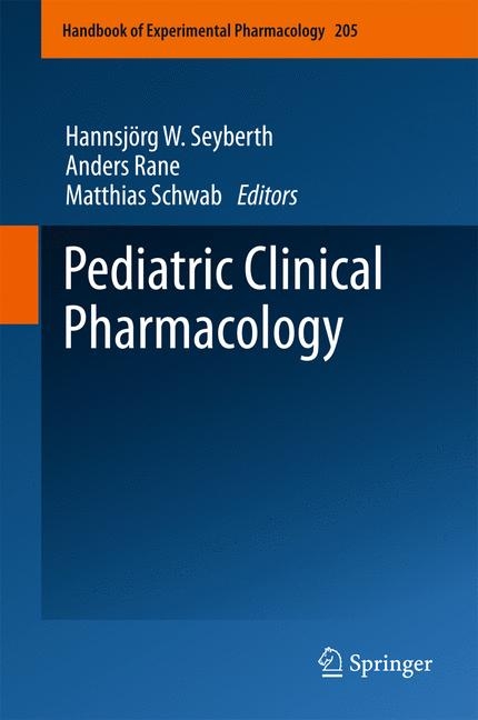 Pediatric Clinical Pharmacology -  Hannsjörg W. Seyberth,  Anders Rane,  Matthias Schwab