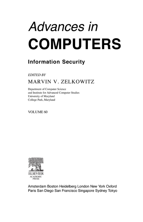 Advances in Computers -  Marvin Zelkowitz