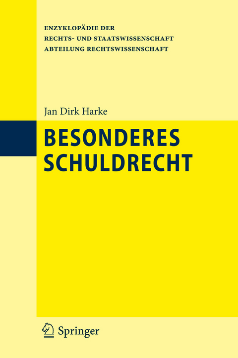 Besonderes Schuldrecht - Jan Dirk Harke