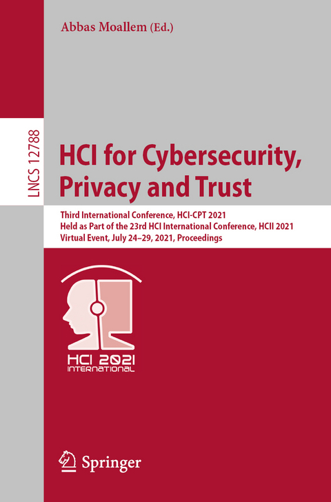 HCI for Cybersecurity, Privacy and Trust - 