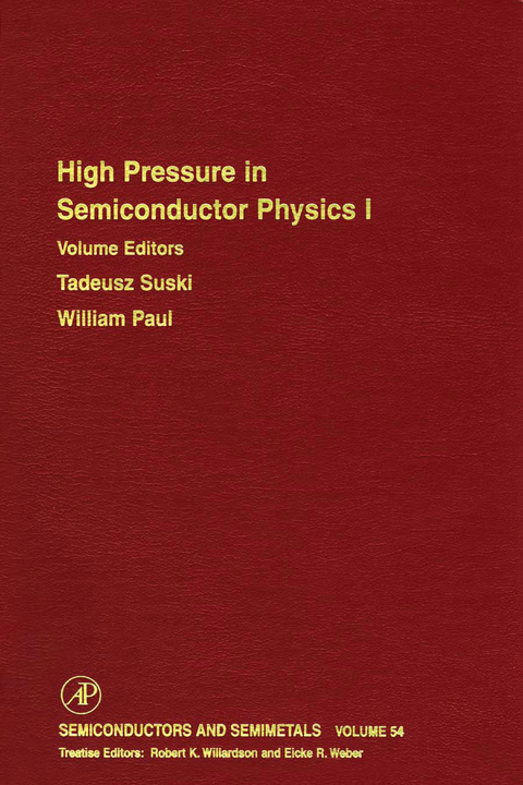 High Pressure Semiconductor Physics I - 